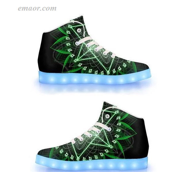 Fashion Led Shoes Anahata-APP Controlled High Top LED Shoes New Light Up Shoes