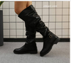 Women's Knee High Boots Round Toe Low Zip Women's Knee High Boots Michael Kors Boots