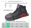 Hiking Safety Shoes New Autumn And Winter Keep Warm Solid Work Safety Shoes Safety Skate Shoes