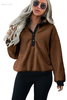 Outerwear Aero Quality Outerwear Fleece Pullover Sweatshirt All Weather Outerwear 