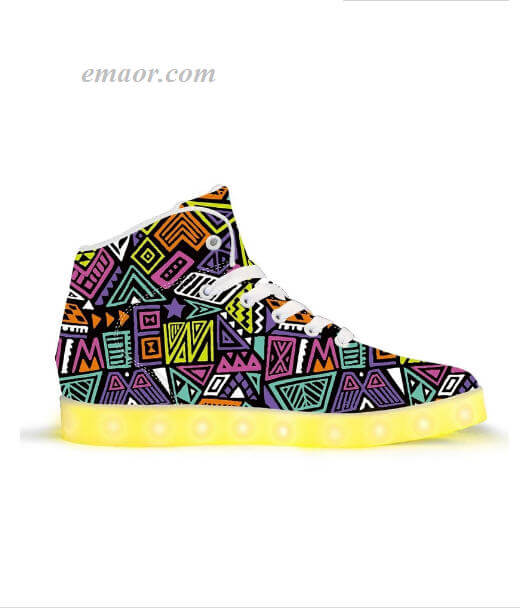 Electric Light Shoes All That & A Bag of Chips -app Controlled High Top LED Shoes All Light Up Shoes