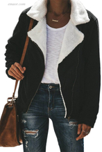  Free Country Fold Over Collar Zipper Plain Jacket Women's Winter Outerwear Sale