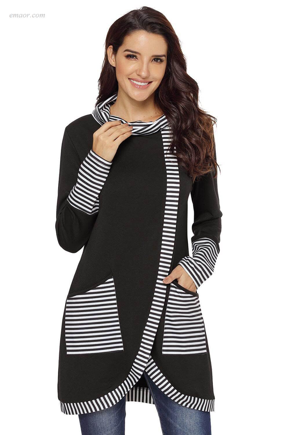 Wholesale Outerwear on Sale Striped Cowl Neck Top Free Country Outerwear Coupons Gallery Plus Size Outerwear