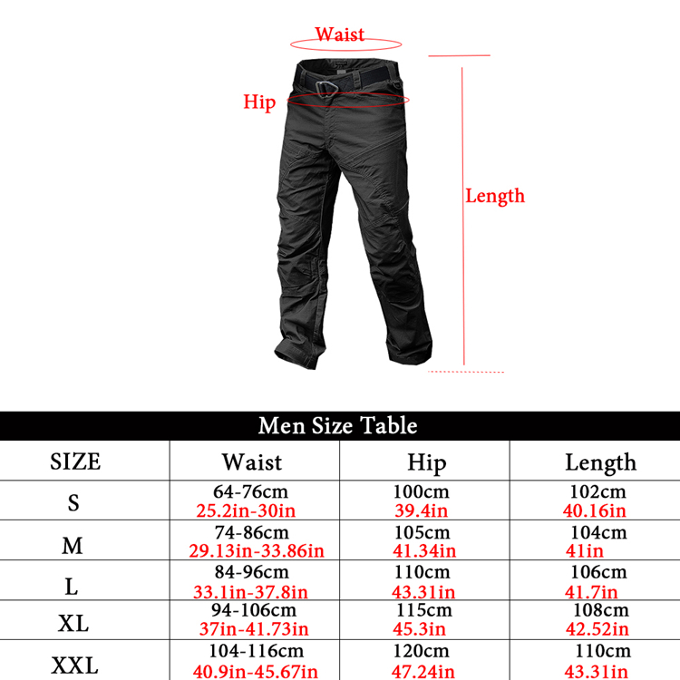 Cargo Pants for Men Summer Waterproof Tactical Pants Male Jogger Casual ...