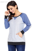 Outwear Wholesale Women's Sleeve Patch Elbow Sweatshirt Top Outwear