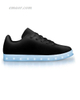 Best Custom Light Up Shoes Black Out -APP Controlled Low Top LED Shoes Wish Light Up Shoes