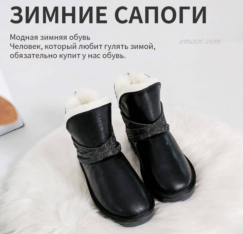 Hot Snow Boots Breath of The Wild Snow Boots Women's Winter Boots Women Ankle Boots for Women Genuine Leather Boots Best Snow Boots for Women