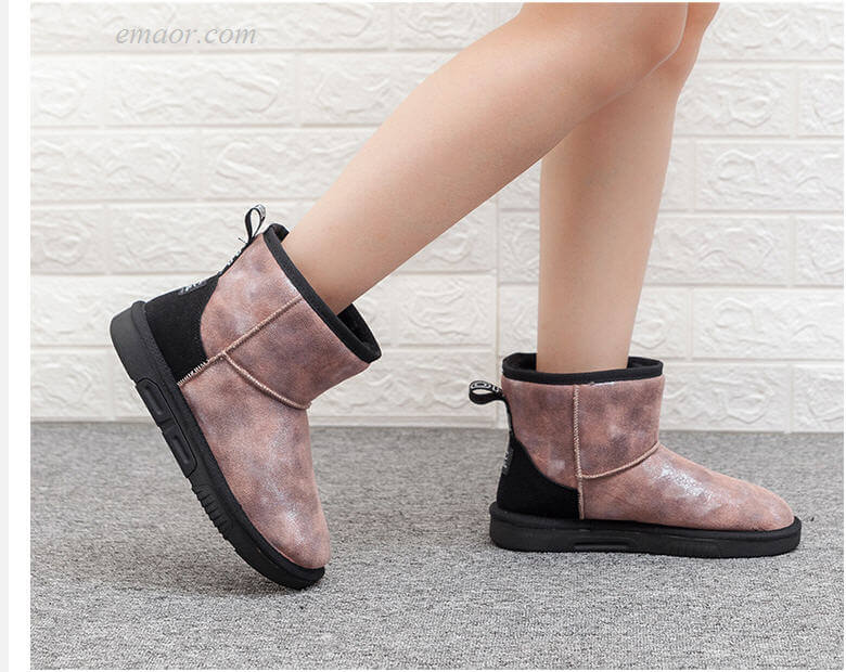 Women's Winter Boots Winter Women Large Size Ankle Boots Warm Waterproof Snow Boots Sorel Snow Boots