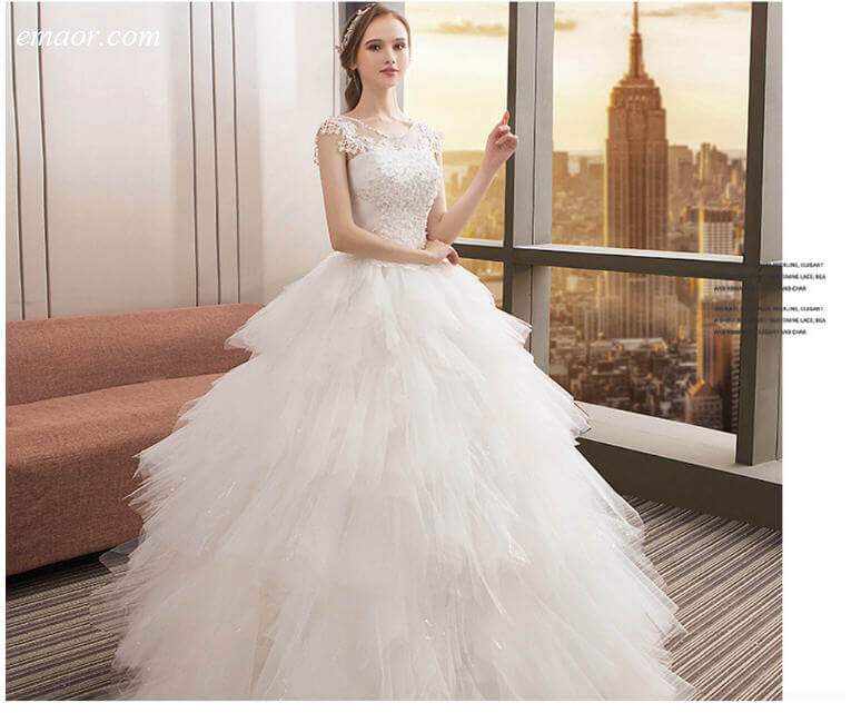  Best Wedding Dresses Wedding O-neck Appliqué Bridal Dress Boho Long Lace Dresses To Wear To Wedding