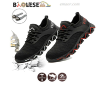 Safe Step Slip Resistant Shoes Anti-smashing Lightweight Safety Footwear Men's Work Shoes Safe Step Shoes Online Hiking Safety Shoes