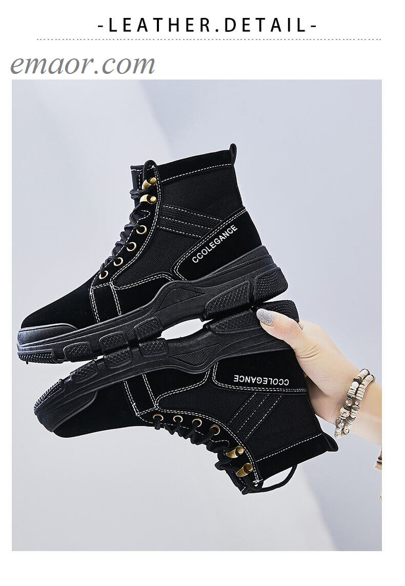 Women's Net Martin Boots Motorcycle Ankle Boots High Top Shoes British Style Students Shoes Womens Leather Martin Boots