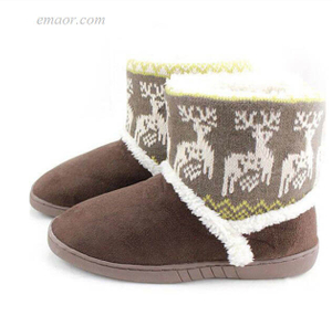 Girls Winter Boots Deer Print Winter Snow Booties Women Thicken Warm Boots for Snow Winter Snow Boots