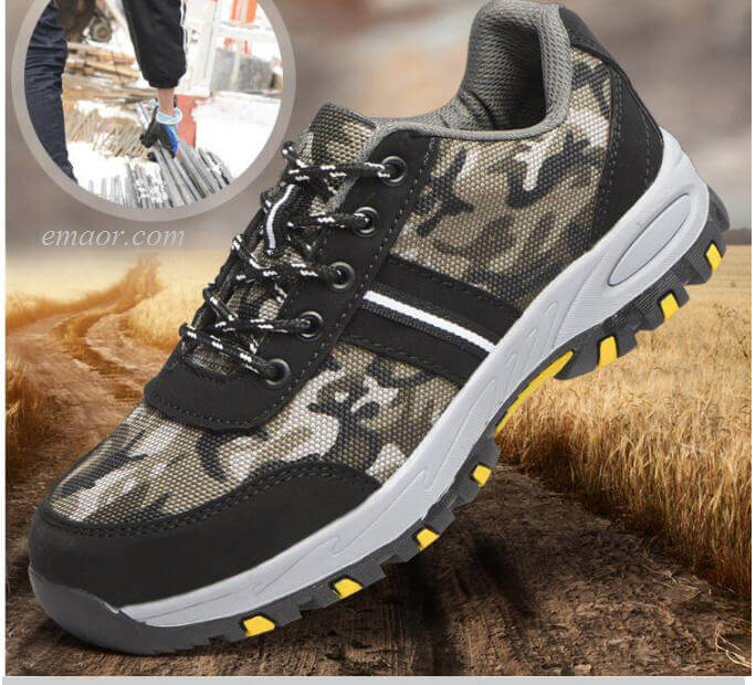 Safety Boat Shoes Climbing Hiking Camouflage Sport Work Safe Shoes ...