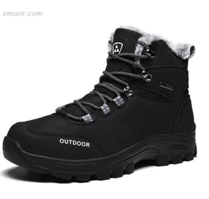 Fashion Men's Shoes Warm Winter Ankle Boots Shoes Fur Snow Boots For Men Shoes Hot Men's Sneakers 