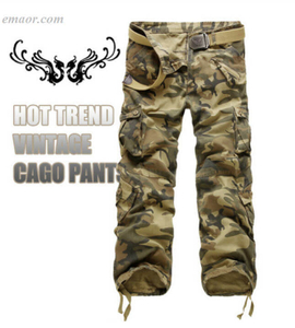  Hot Sale Me'n Cargo Pants Camouflage Trousers Military Pants 