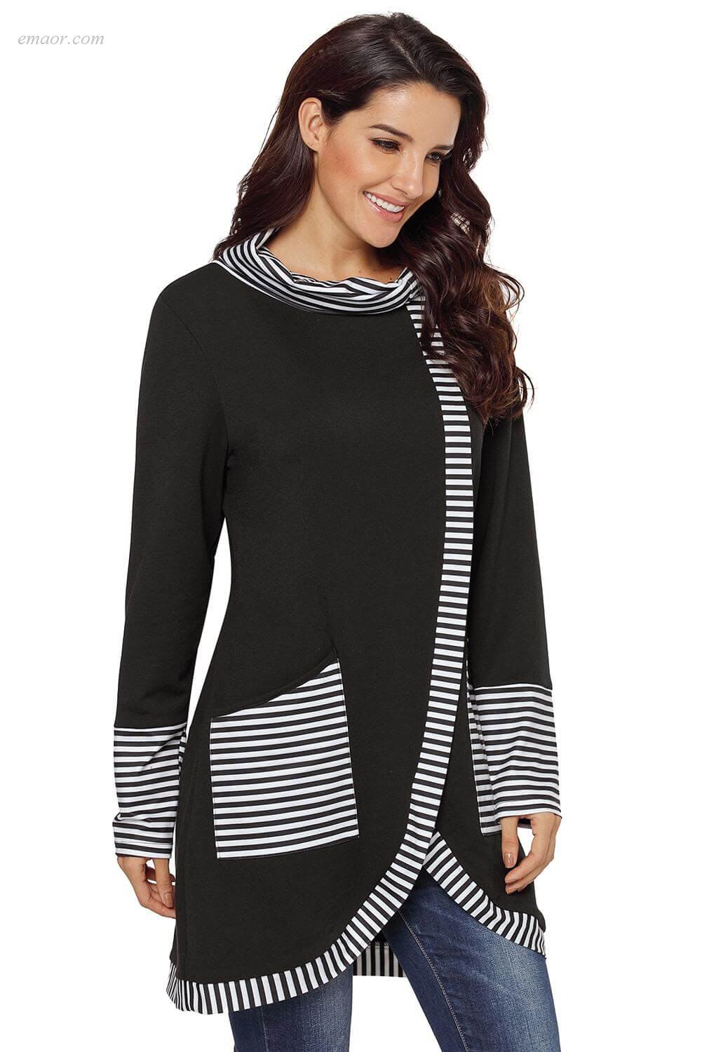 Wholesale Outerwear on Sale Striped Cowl Neck Top Free Country Outerwear Coupons Gallery Plus Size Outerwear