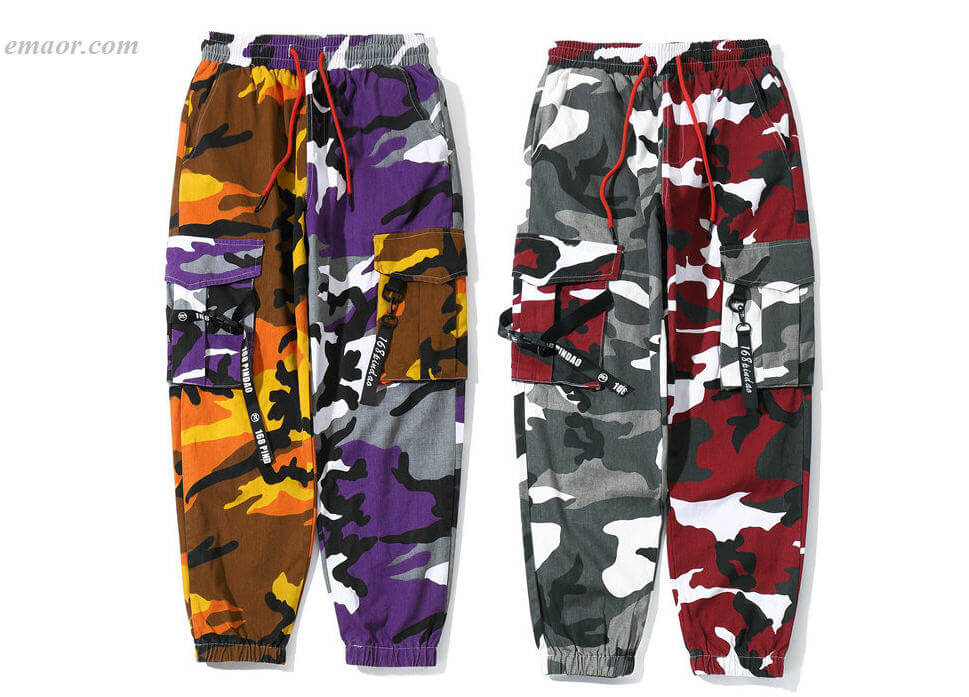Cargo Pants Camouflage Splice Joggers Pants Men’s Cargo Pants on Sale Cargo Pants 