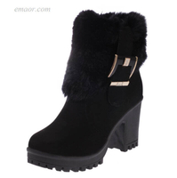 Woman’s Western Boots Square Heel Women Winter Shoes Pretty Boots on Sale