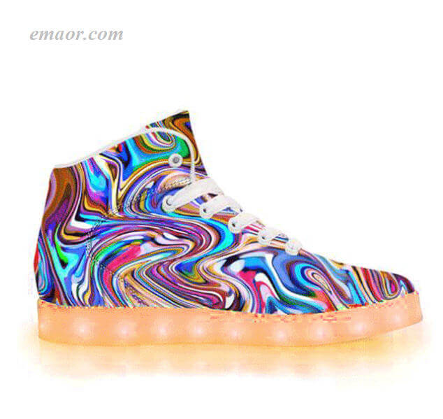 Led Walk Shoes Amazon Lucid Dreams-APP Controlled High Top LED Shoes Energy Lights Trainers