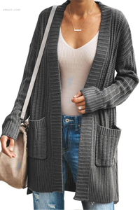 Picture Outerwear on Salehigh Visibility Outerwear Long Sleeve Cardigan with Pocket Outerwear for Formal Dresses Outerwear