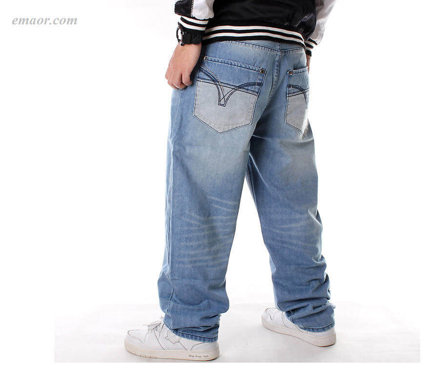 Best Jeans for MenHIPHOP Denim Pants Men HIPHOP Hip-hop Clothing Wide ...